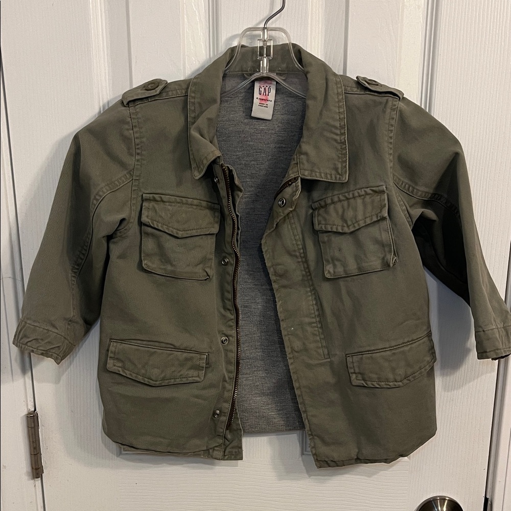 GAP Kids Vintage Army Green Jacket